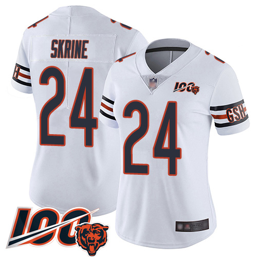 Limited Women's Buster Skrine White Road Jersey - #24 Football ...